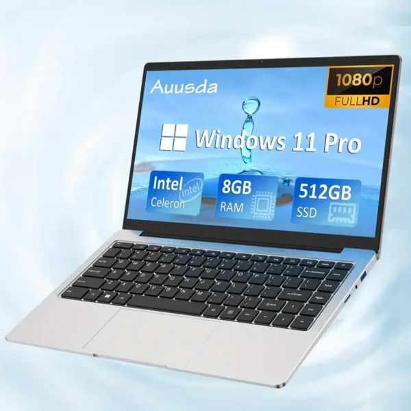 Auusda Laptop Computer 8GB 256GB SSD