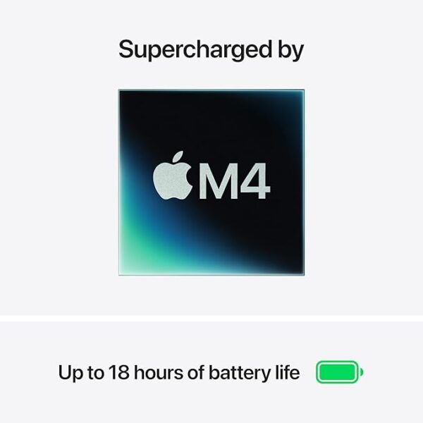 Apple 2025 MacBook Air (13-inch, Apple M4 chip with 10-core CPU and 8-core GPU, 16GB Unified Memory, 256GB) - Midnight;Arabic/English - Image 5