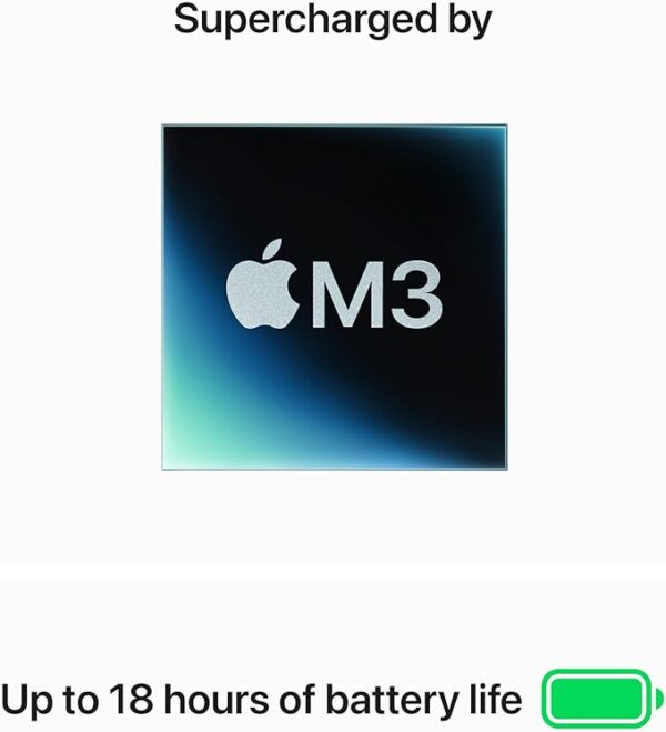 Apple 2024 MacBook Air (15-inch, Apple M3 chip with 8‑core CPU and 10‑core GPU, 16GB Unified Memory, 256GB) - Starlight - Image 4