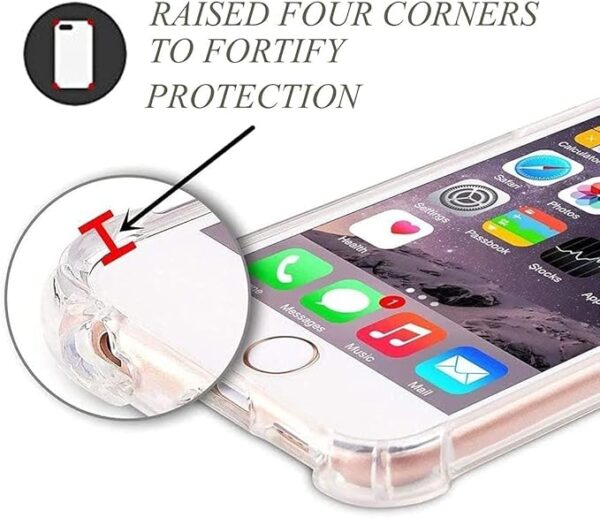 Case for iPhone 8 / iPhone 7 / iPhone SE (2020) Case Cover Back Air Cushion Soft Silicone Shockproof Anti-Scratch Protective Bumper Shell Corner by Emodil - Image 3