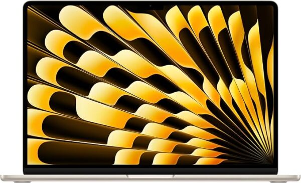 Apple 2024 MacBook Air (15-inch, Apple M3 chip with 8‑core CPU and 10‑core GPU, 16GB Unified Memory, 256GB) - Starlight