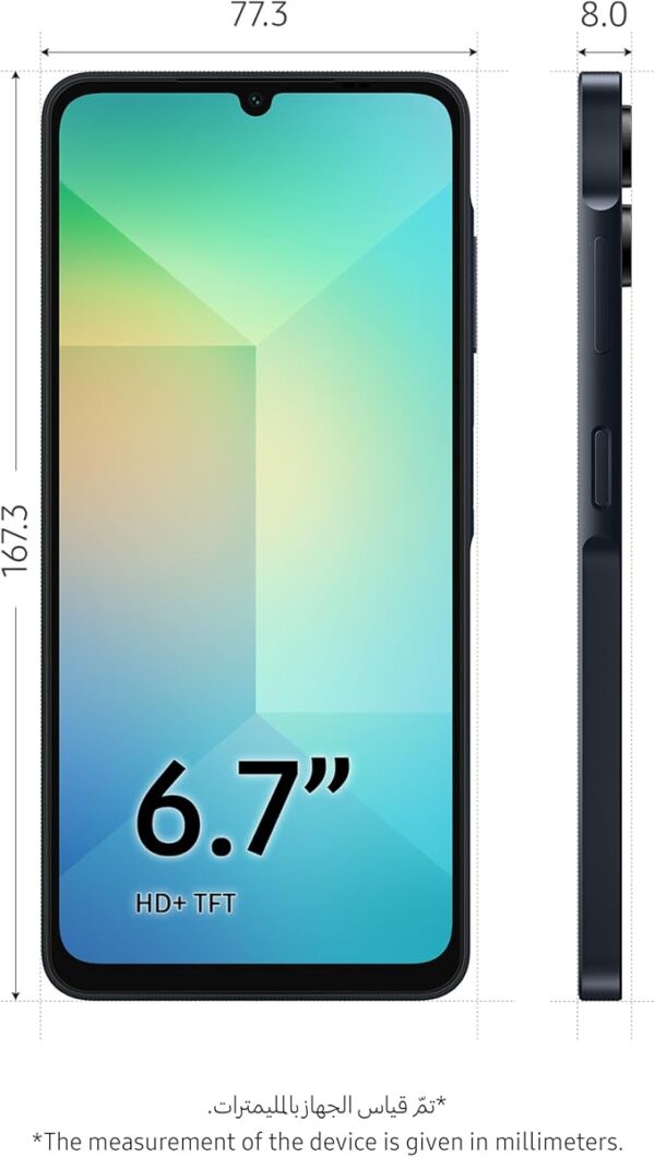 Samsung Galaxy A06 LTE, Android Smartphone, Dual SIM Mobile Phone, 4GB RAM, 64GB Storage, Black (UAE Version) - Image 4