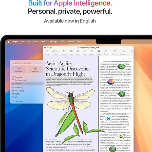 Apple 2025 MacBook Air (13-inch, Apple M4 chip with 10-core CPU and 8-core GPU, 16GB Unified Memory, 256GB) - Midnight;Arabic/English - Image 3